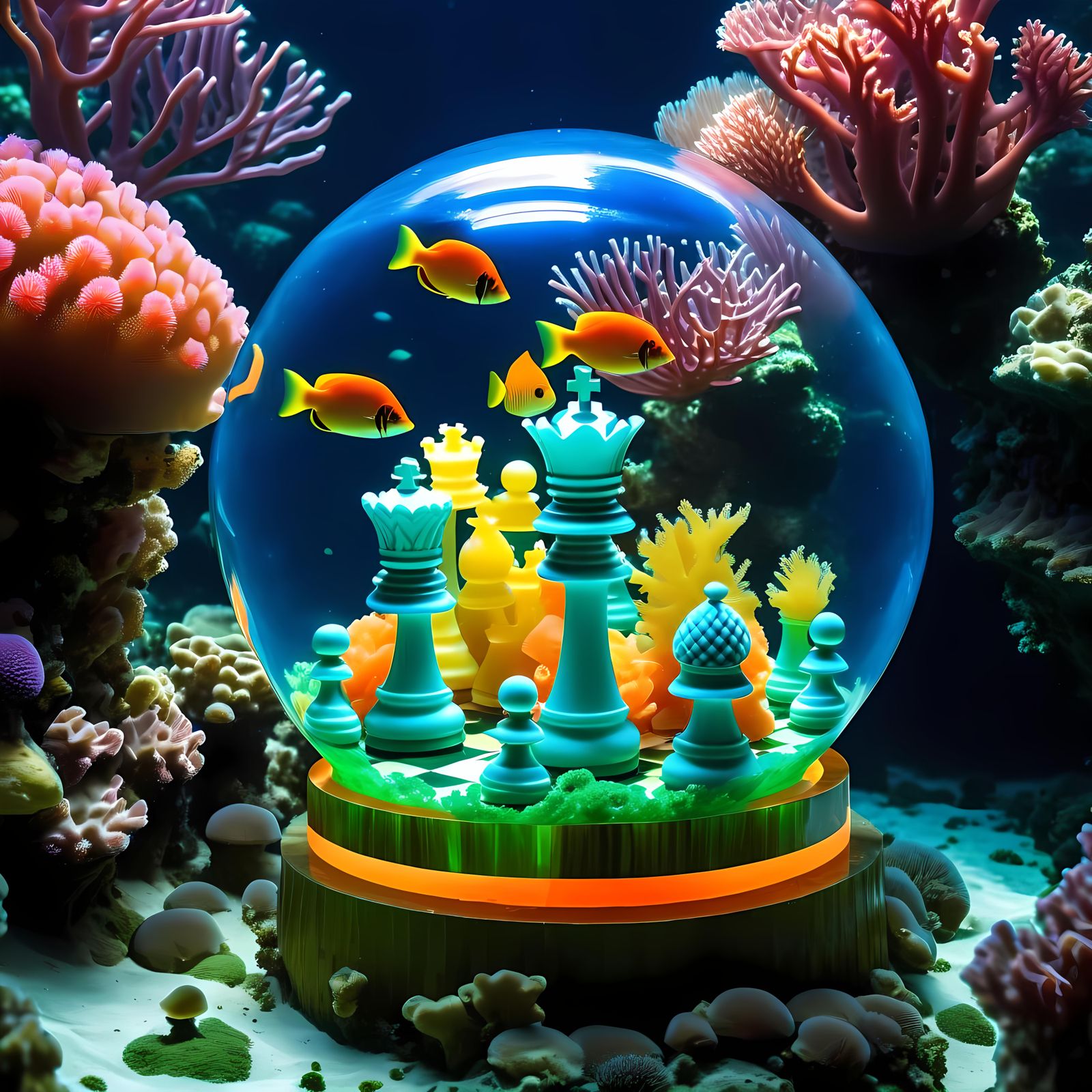 у""🐠Sea chess. Underwater party