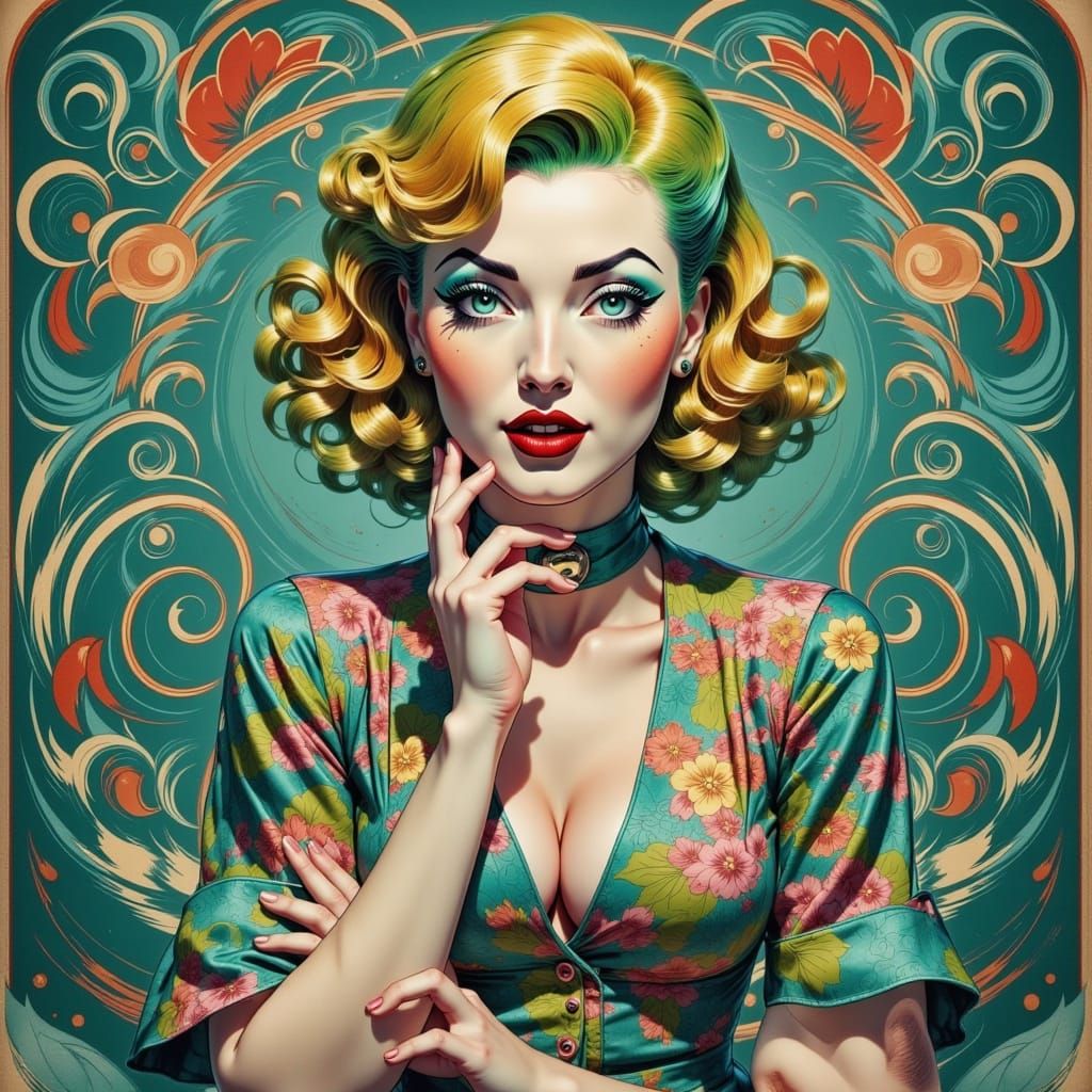 Galactic Ritz Employee in Wes Anderson Style