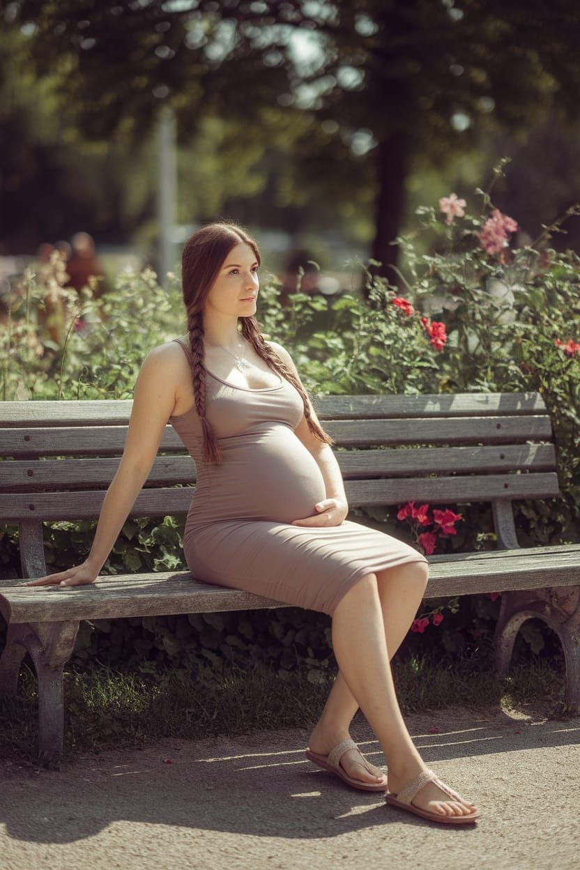 Serene Summer Beauty in Whimsical Park Setting