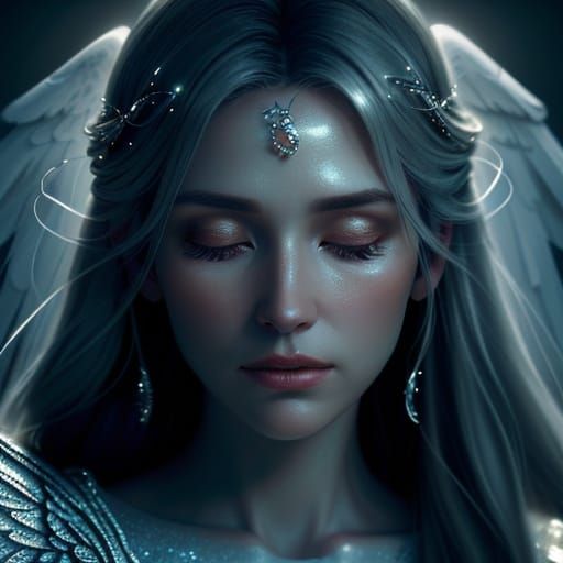 Angel's Prayer in Soft Focus