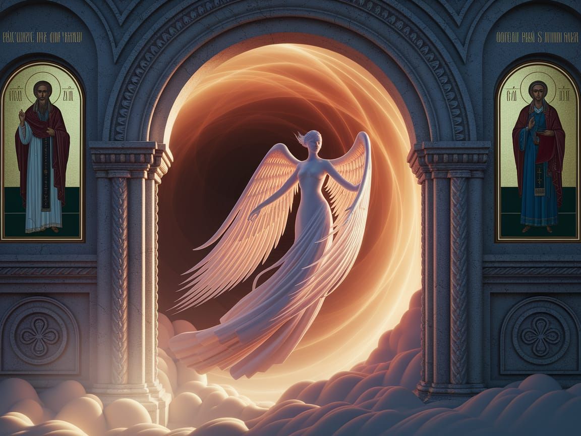 Ethereal AEON Emerging from Sacred Light