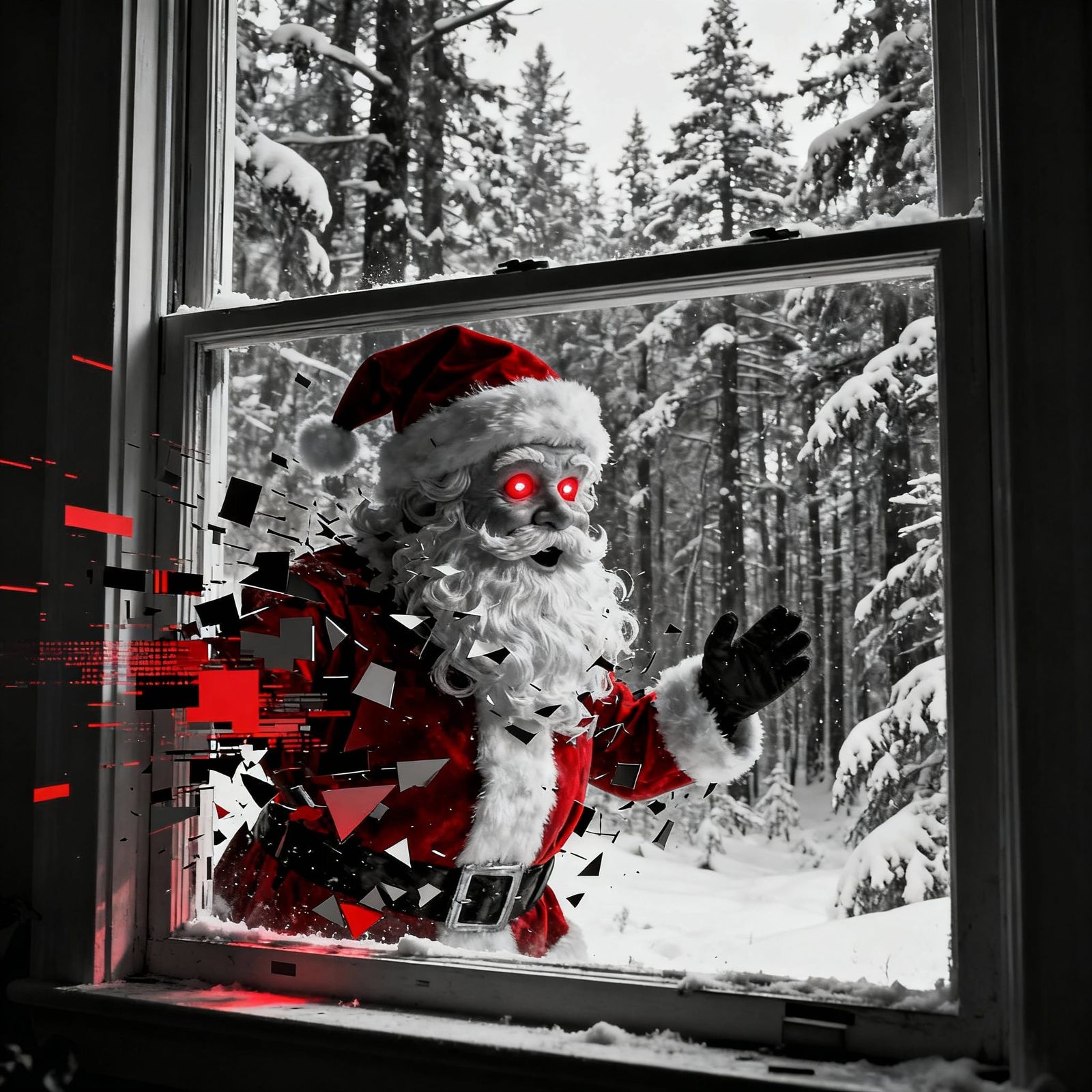 disintegrating father Christmas,