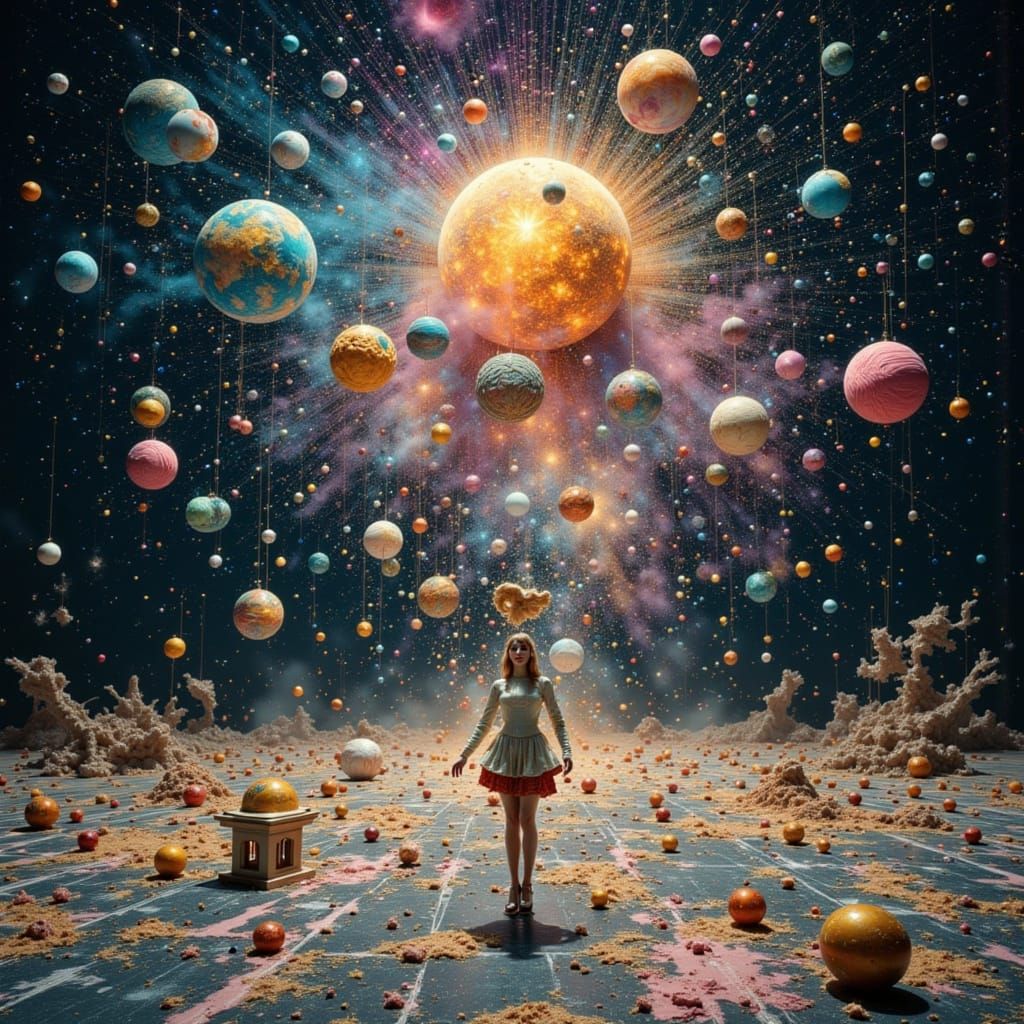 <lora:Sci-Fi Runway:1.0> <lora:Haute Couture Flux:1.0> <lora:Make it sparkle:1.0> <lora:TressCode:1.0>