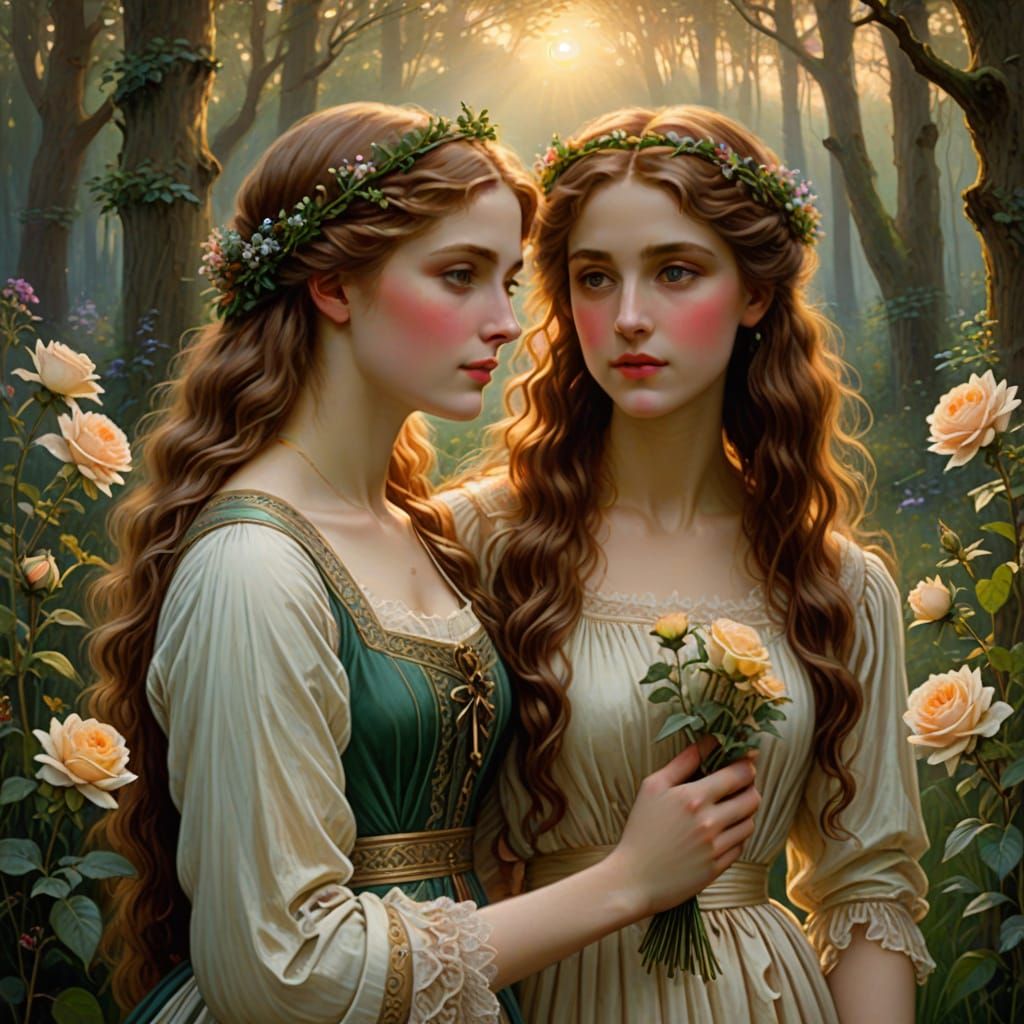 Pre-Raphaelite style