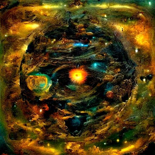 Surreal Fantasy Book with Castles and Fairies