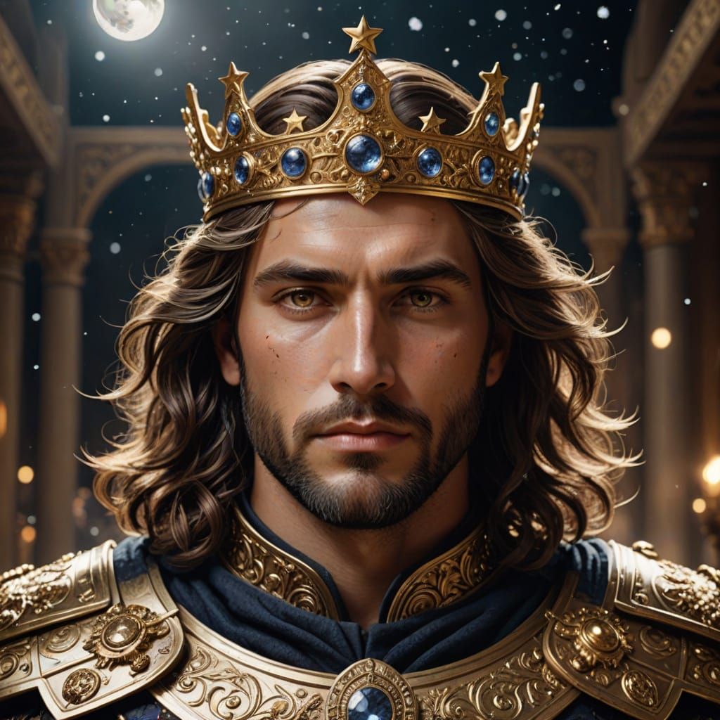 Hector of Troy Emperor Portrait with Regal Armor