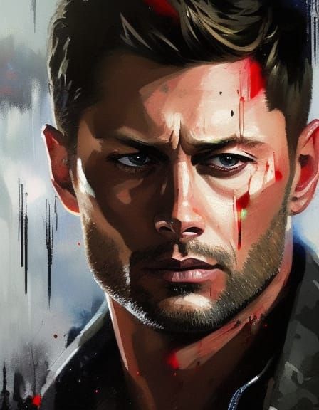 Dean Winchester Portrait: Expressive Digital Painting
