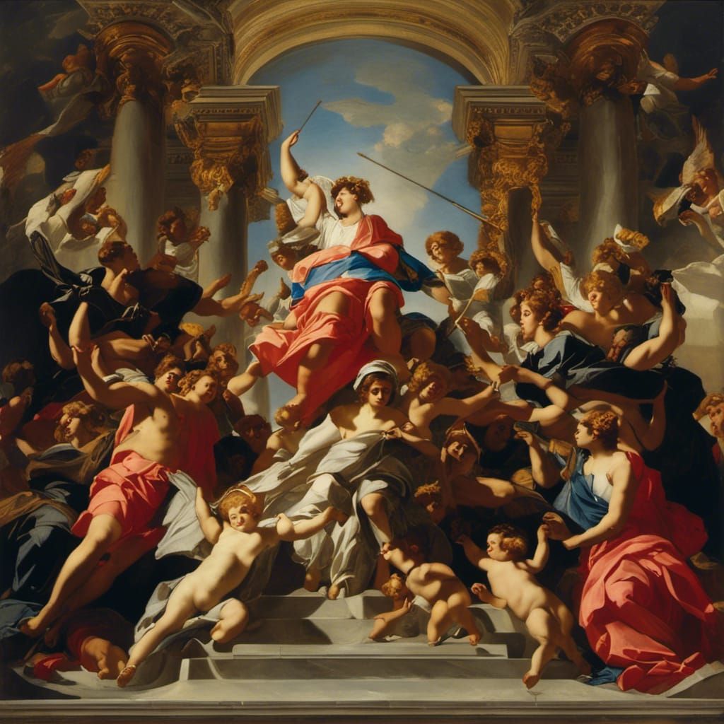 Surreal Heart in Dark Angelic Style