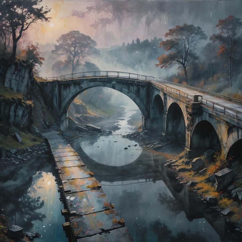 Graffiti Bridge to Misty Unknown, Concept Art