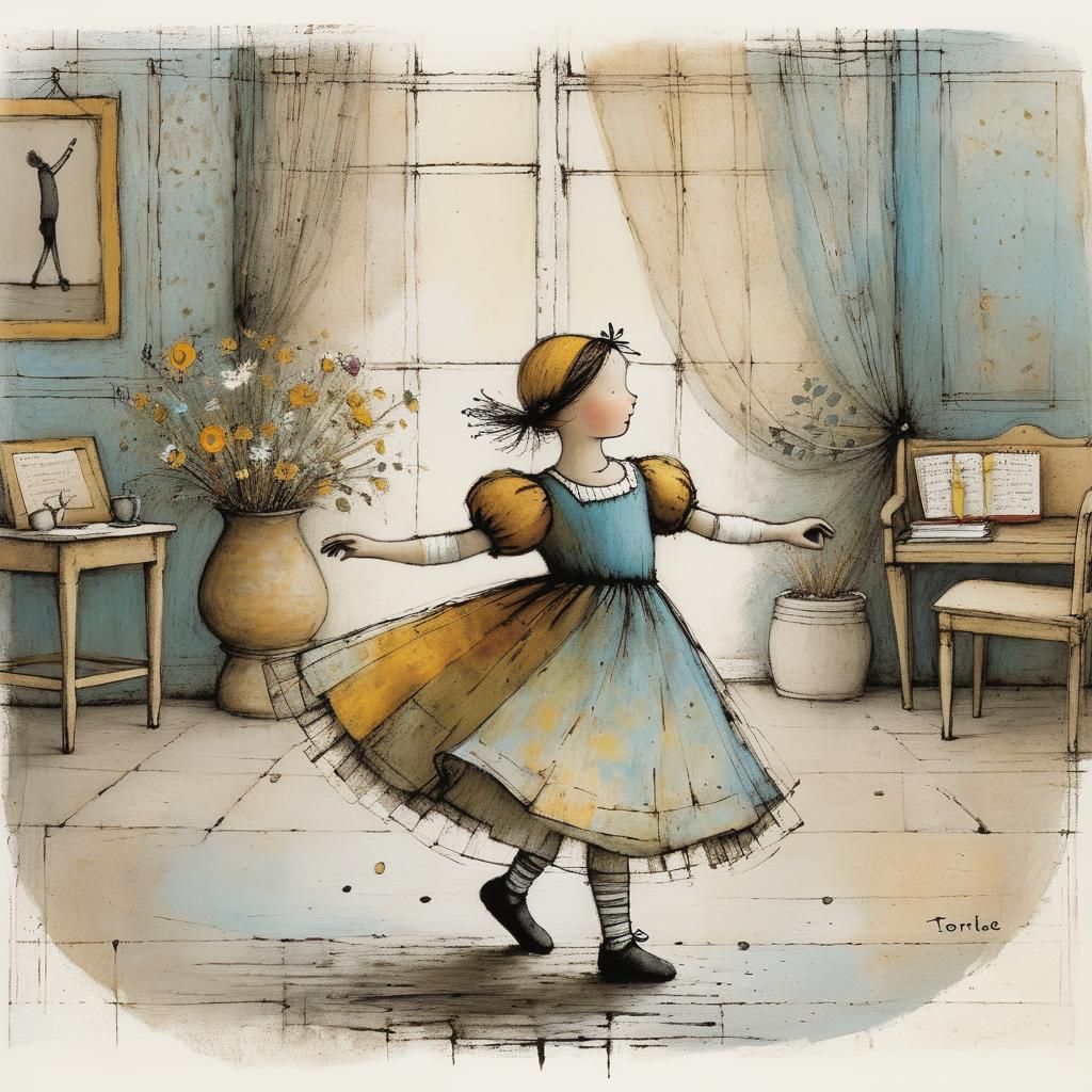Whimsical Portrait of a Delightful Dancer