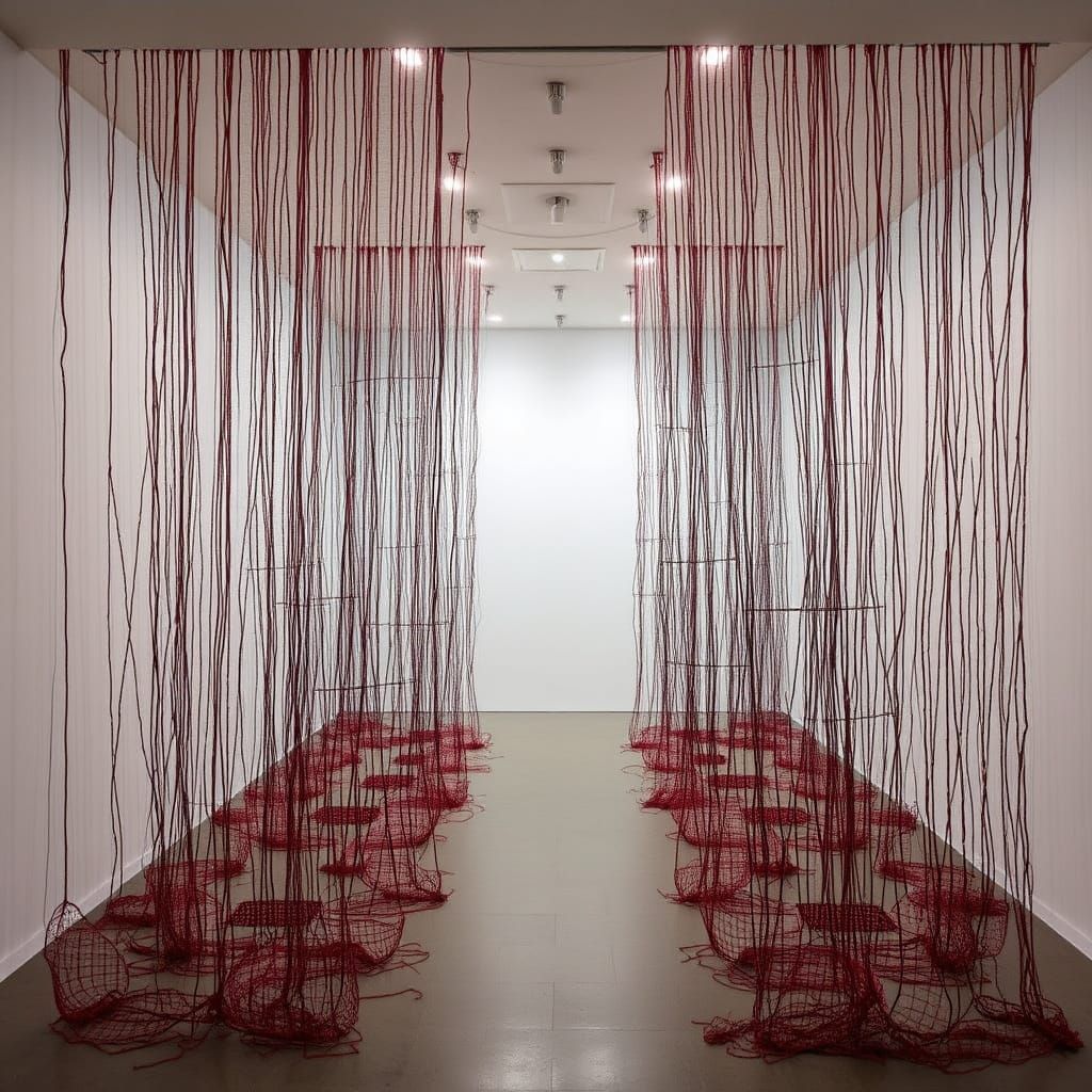 Contemporary Art Installation in Minimalist Style