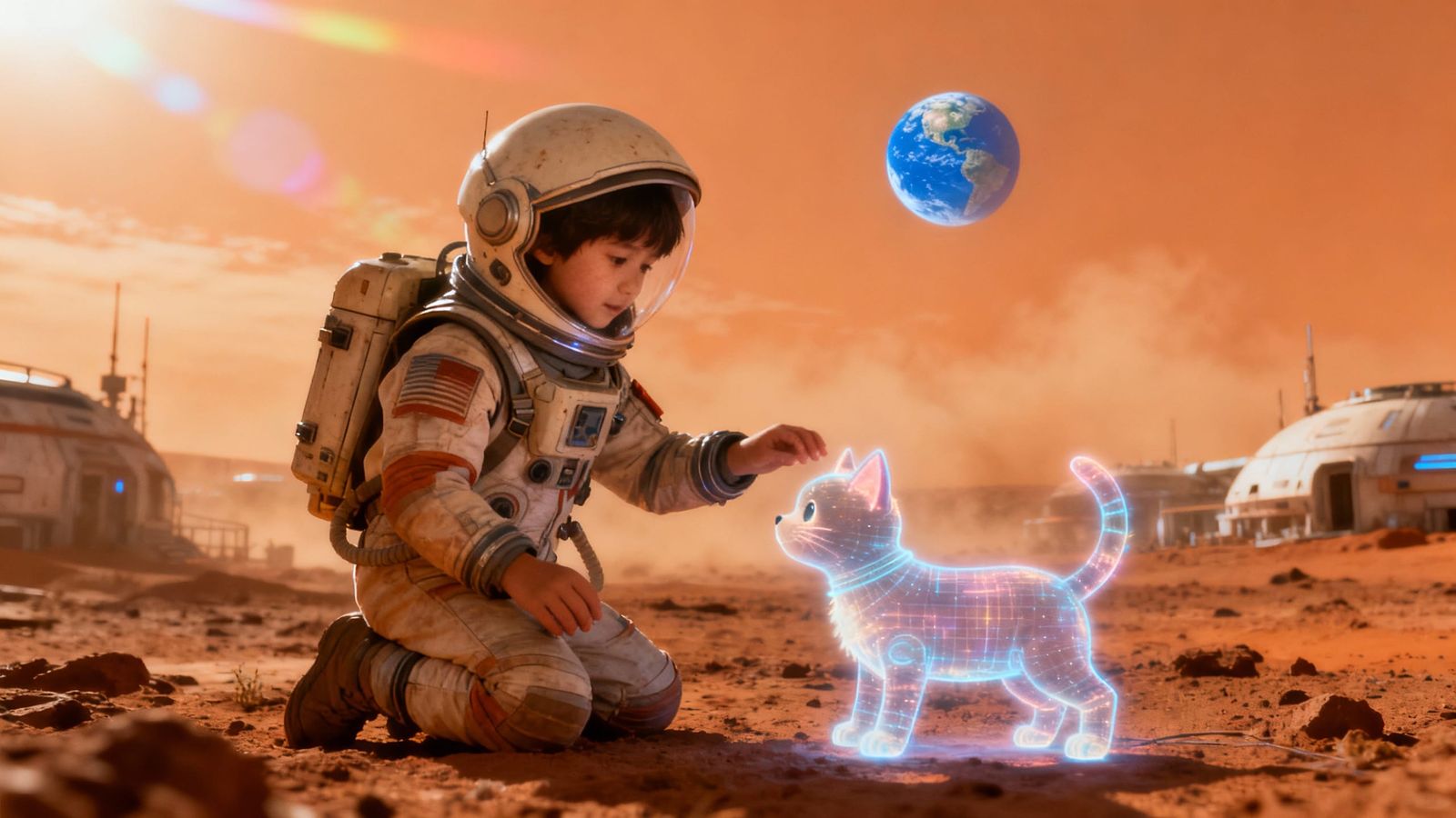 Childhood Wonder on Mars Colony: Retro-Futuristic Spacesuit ...