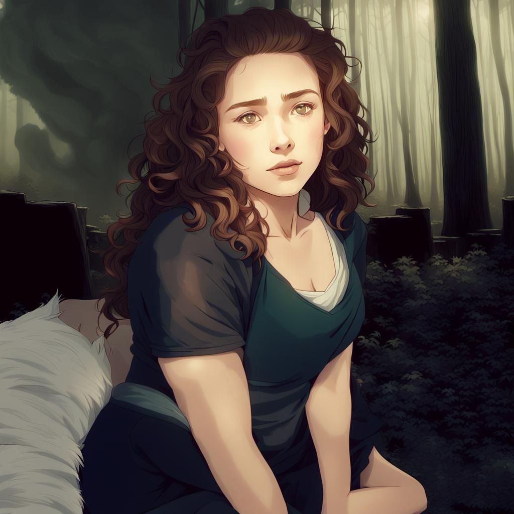 Romantic Manwolf Encounter in Misty Forest