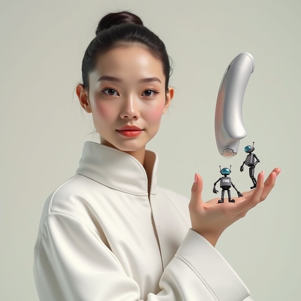 Woman Receives Futuristic Medical Treatment in a Dazzling Cy...