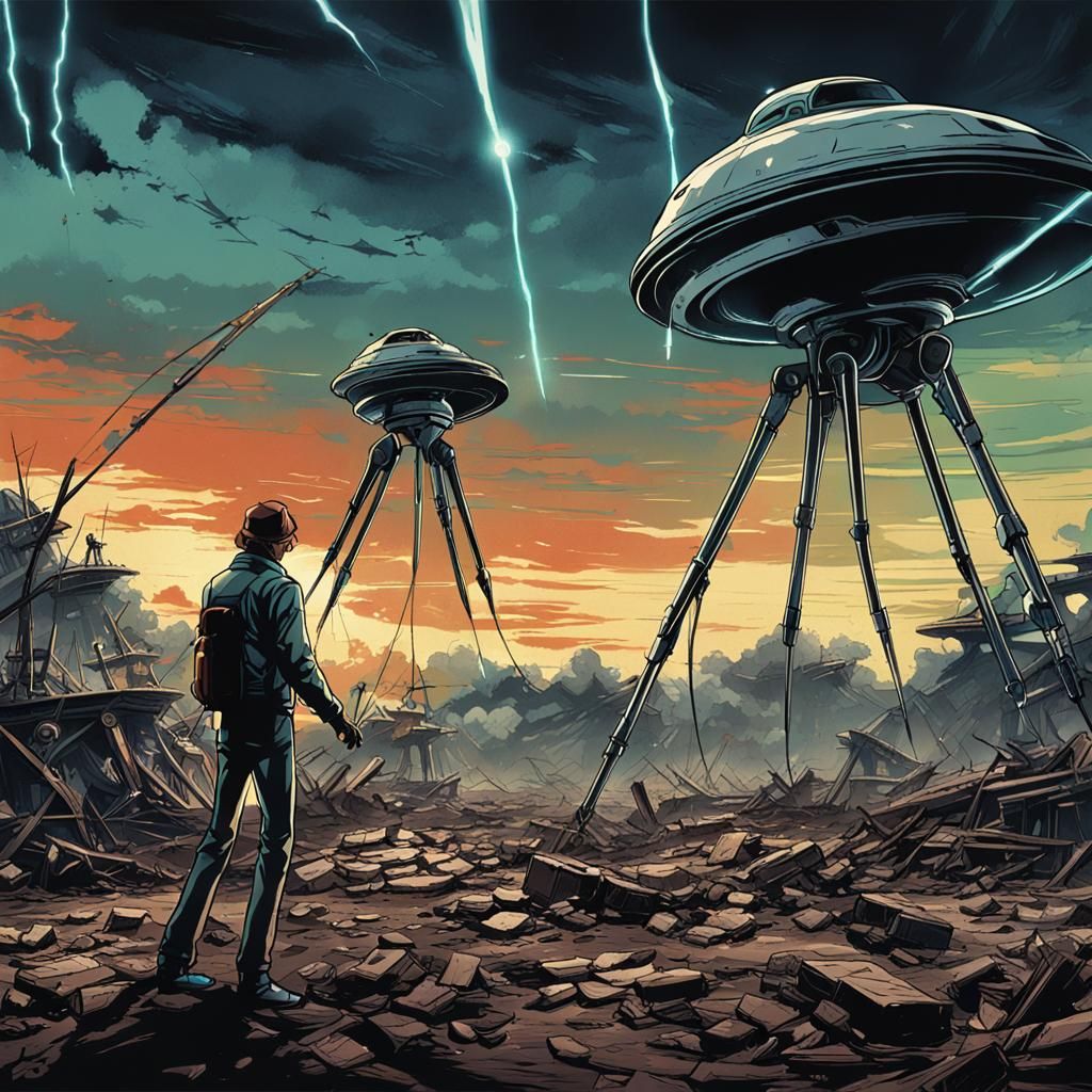 War of the Worlds Tripod in Anime Style