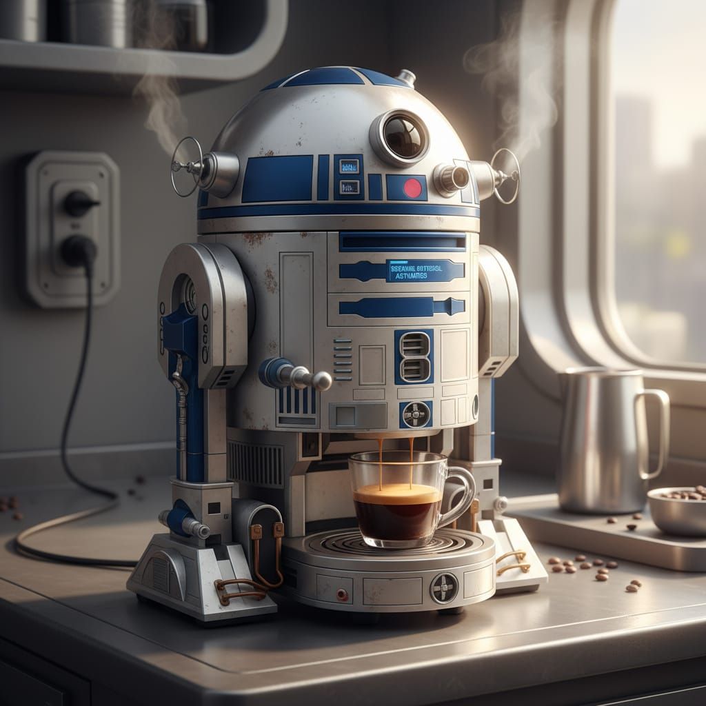 Astromech Espresso Machine: A Sci-Fi Coffee Maker