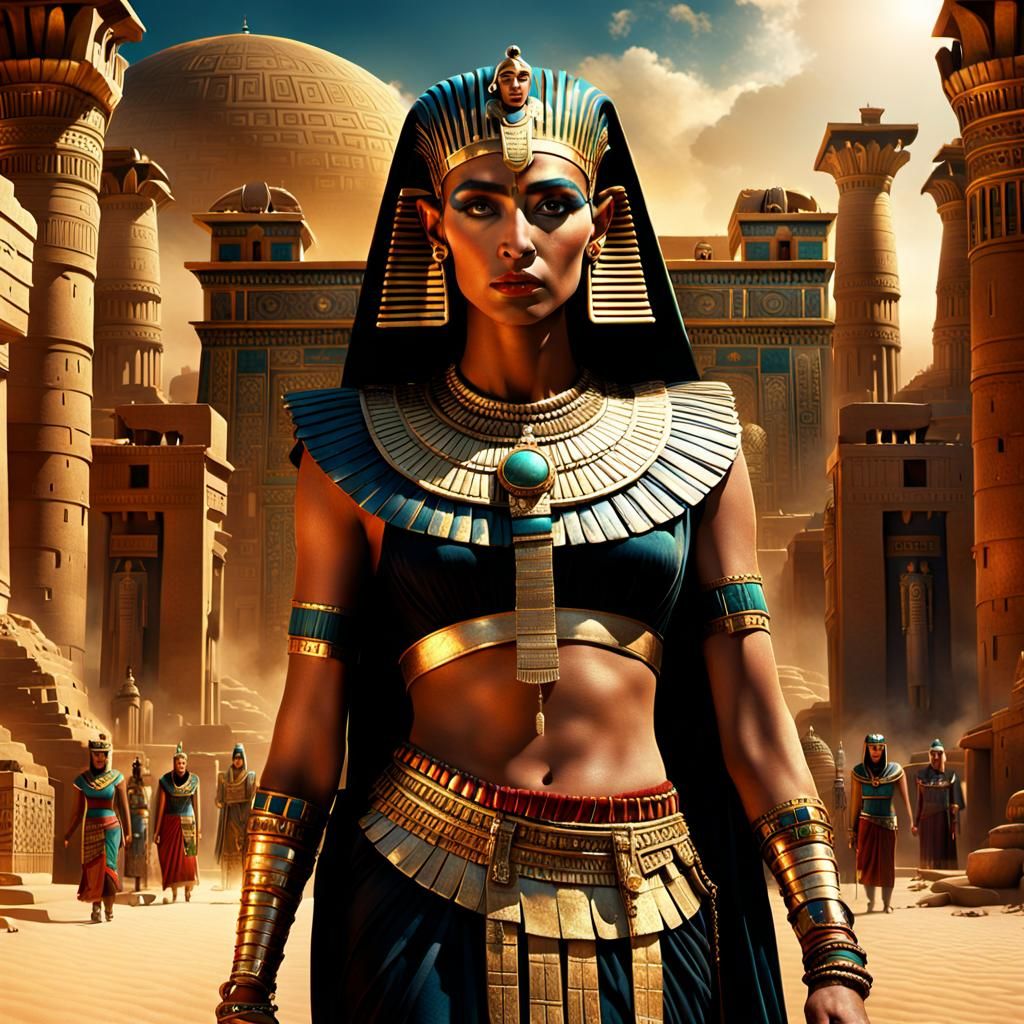 Epic Cinematic Cleopatra Digital Matte Painting