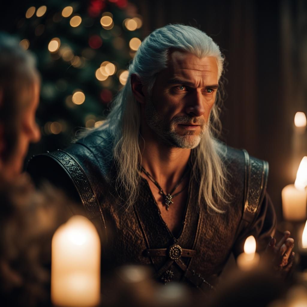 The Witcher at a Christmas Party: Cinematic Still