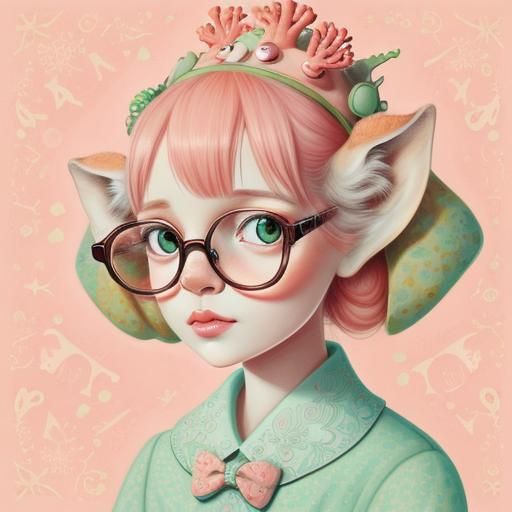 Spring Portrait, Giraffe Girl