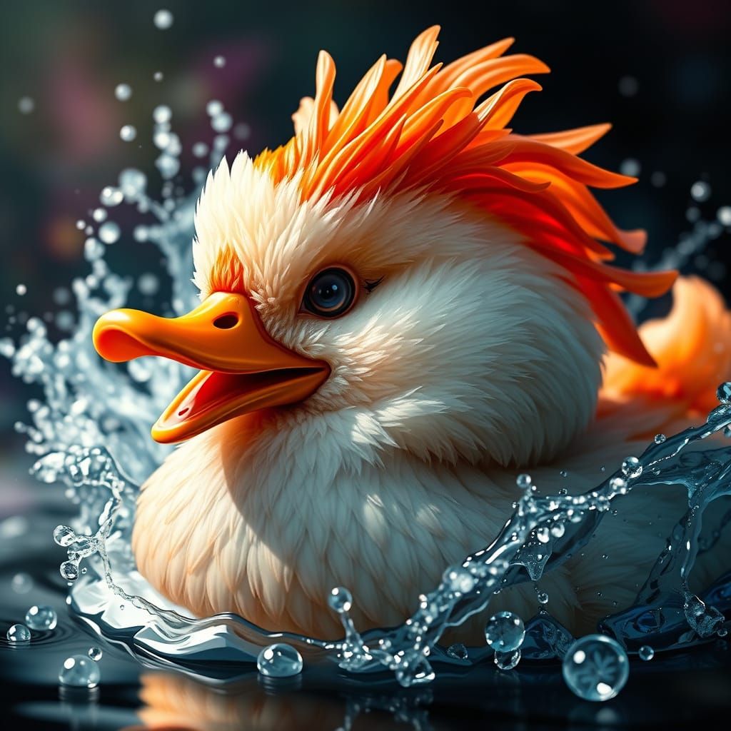 Hyperrealistic Sushi Duck Concept Art