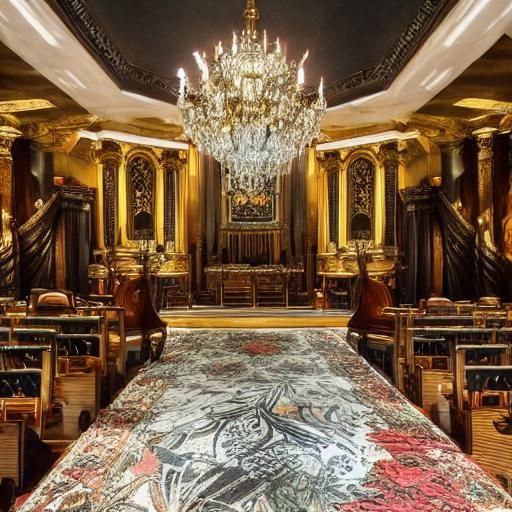 Octopus Concert: Baroque Painting with Two Violins