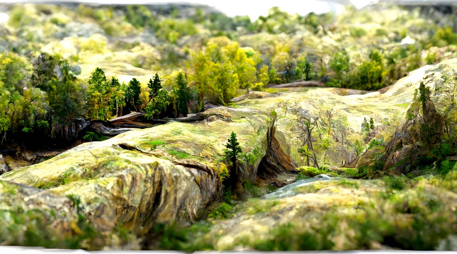 Ravine Landscape Photography in 16K Resolution