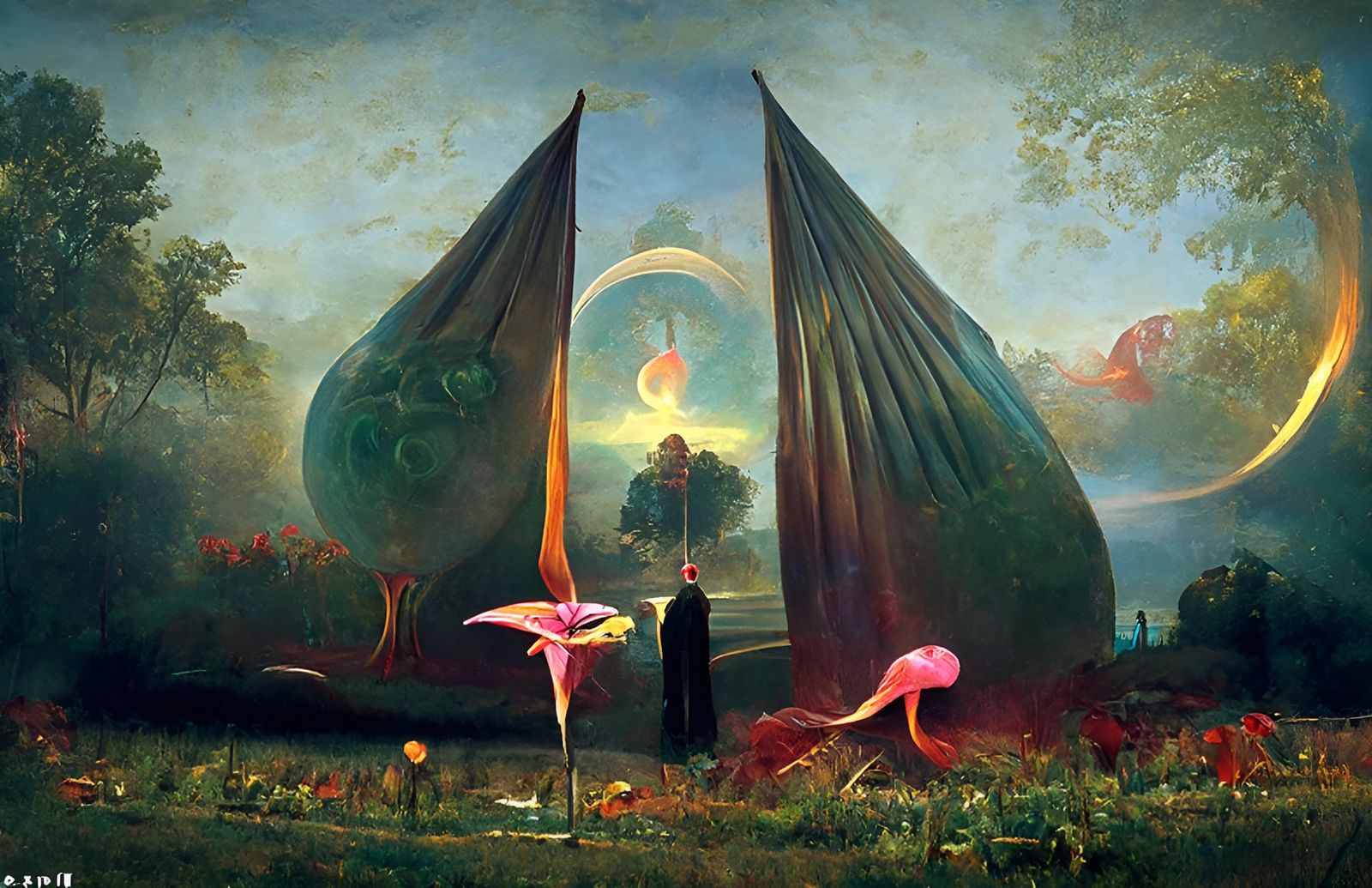 Meaningful Symbolism: A Psychedelic Surrealist Painting