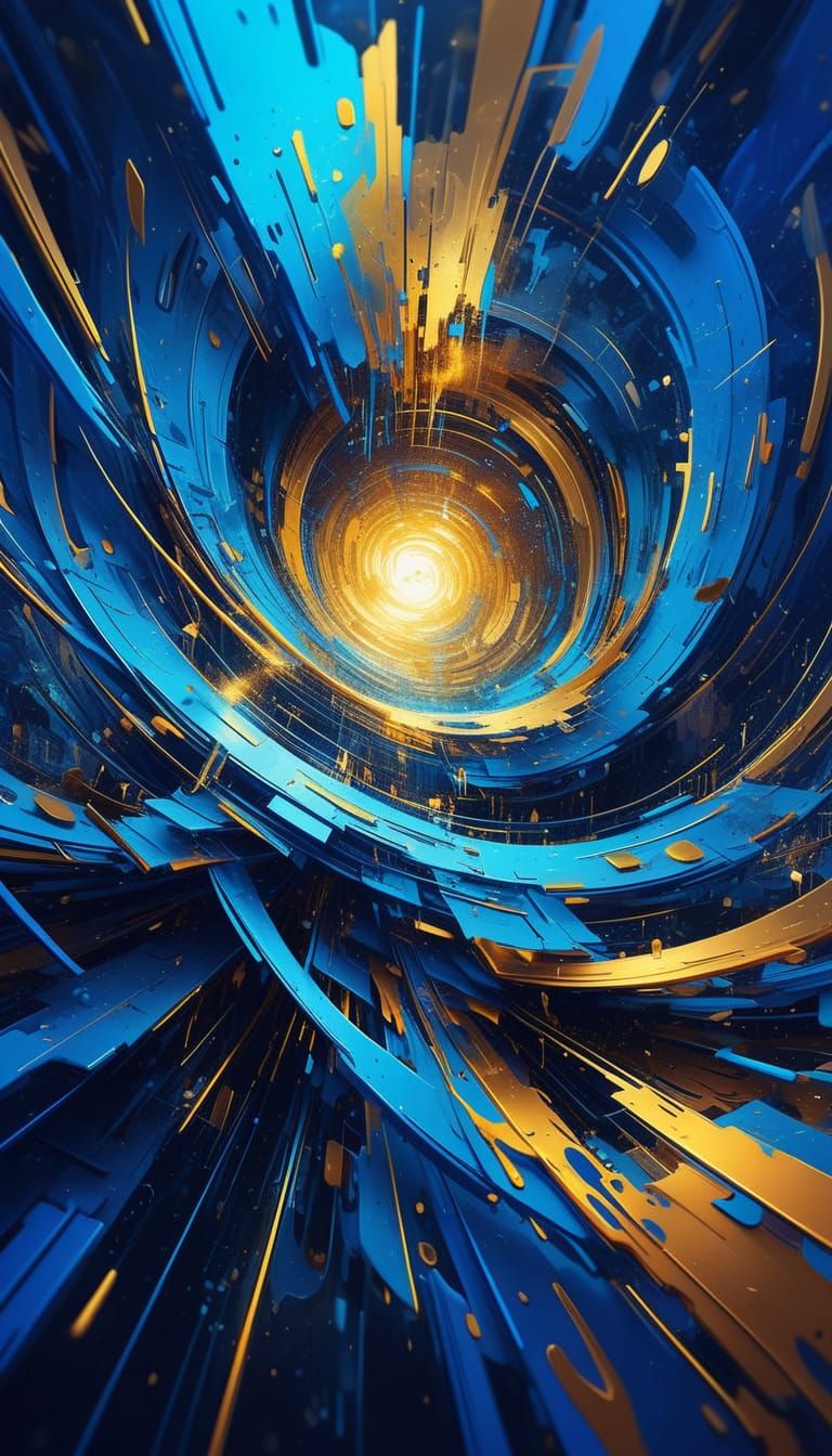 Vibrant Abstract Expressionism in Digital Painting