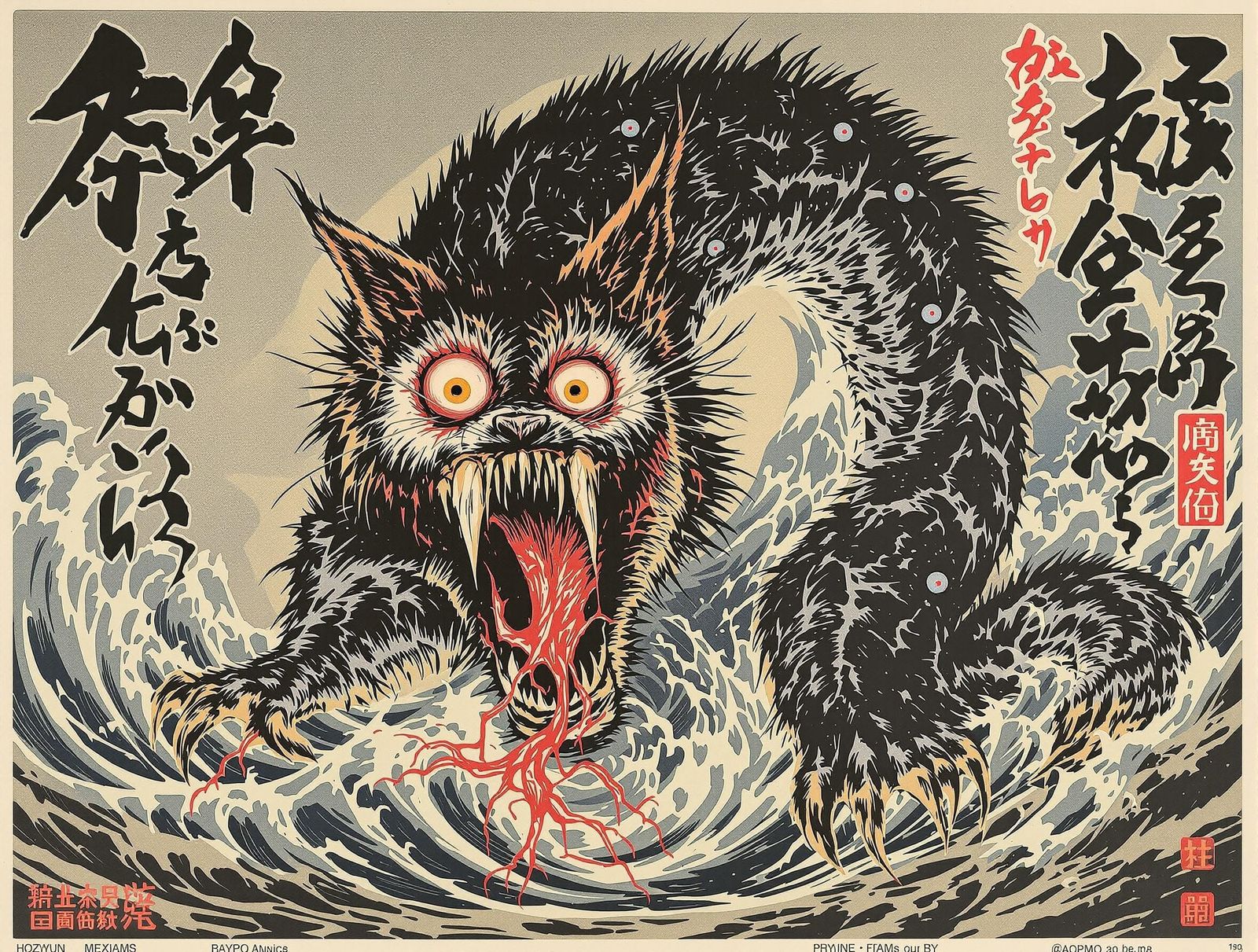 Blood-Soaked Hokusai Hybrid Terrorizes 1960s Japanese Cinema