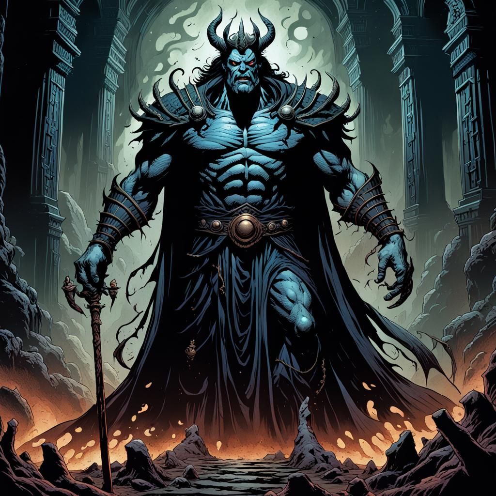 Hades, Monster King of the Underworld: Comic Book Art
