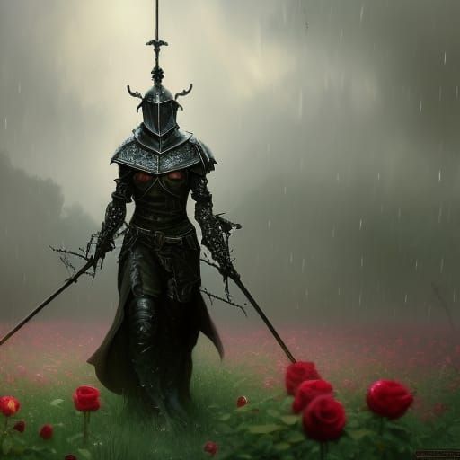 High Gothic Dark Paladin Knight Order in Roses