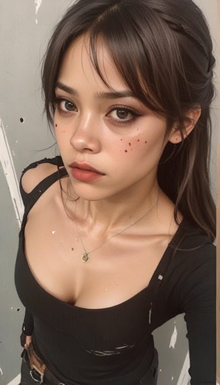 Rogue from X-Men in Cinematic Film Still Style