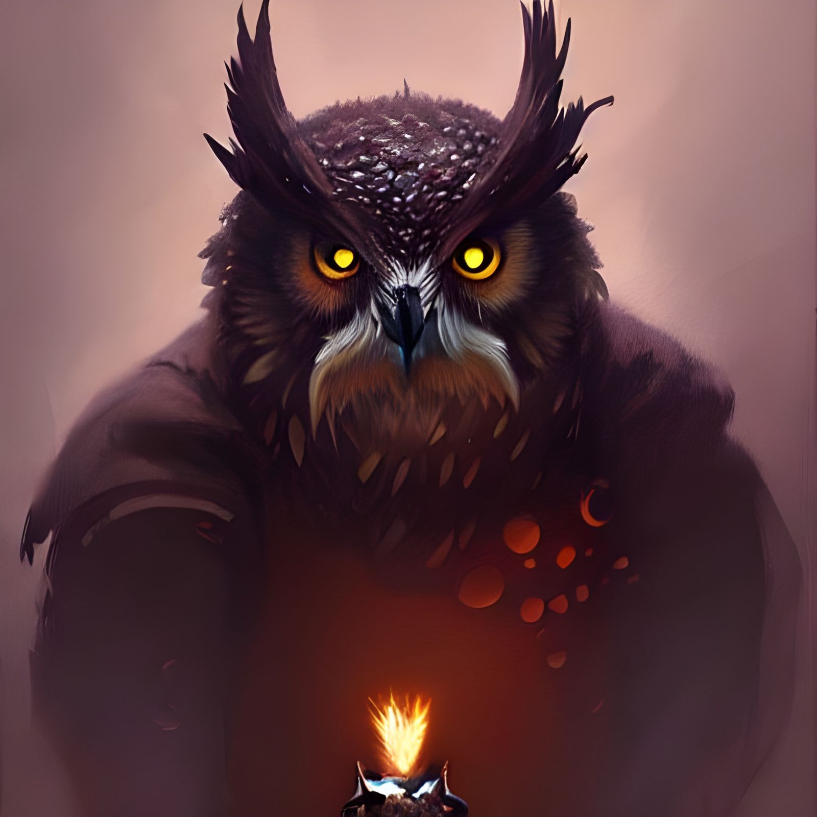 Sinister Owlbear in Fantasy Style