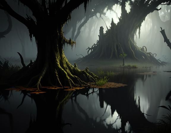 Bullywug Emerges from Murky Swamp Waters