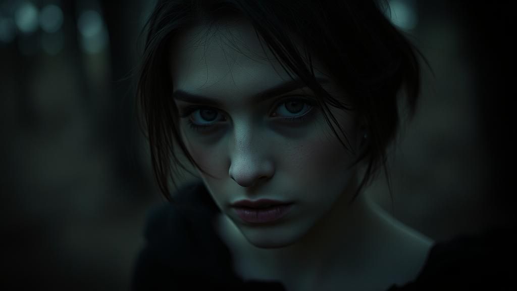 Grimdark Dreamy Portrait in Chaushava Style