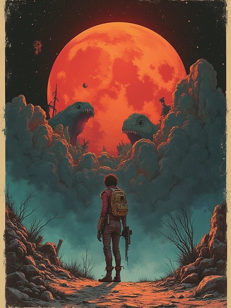 Sci-Fi Epic in Retro Grindhouse Style