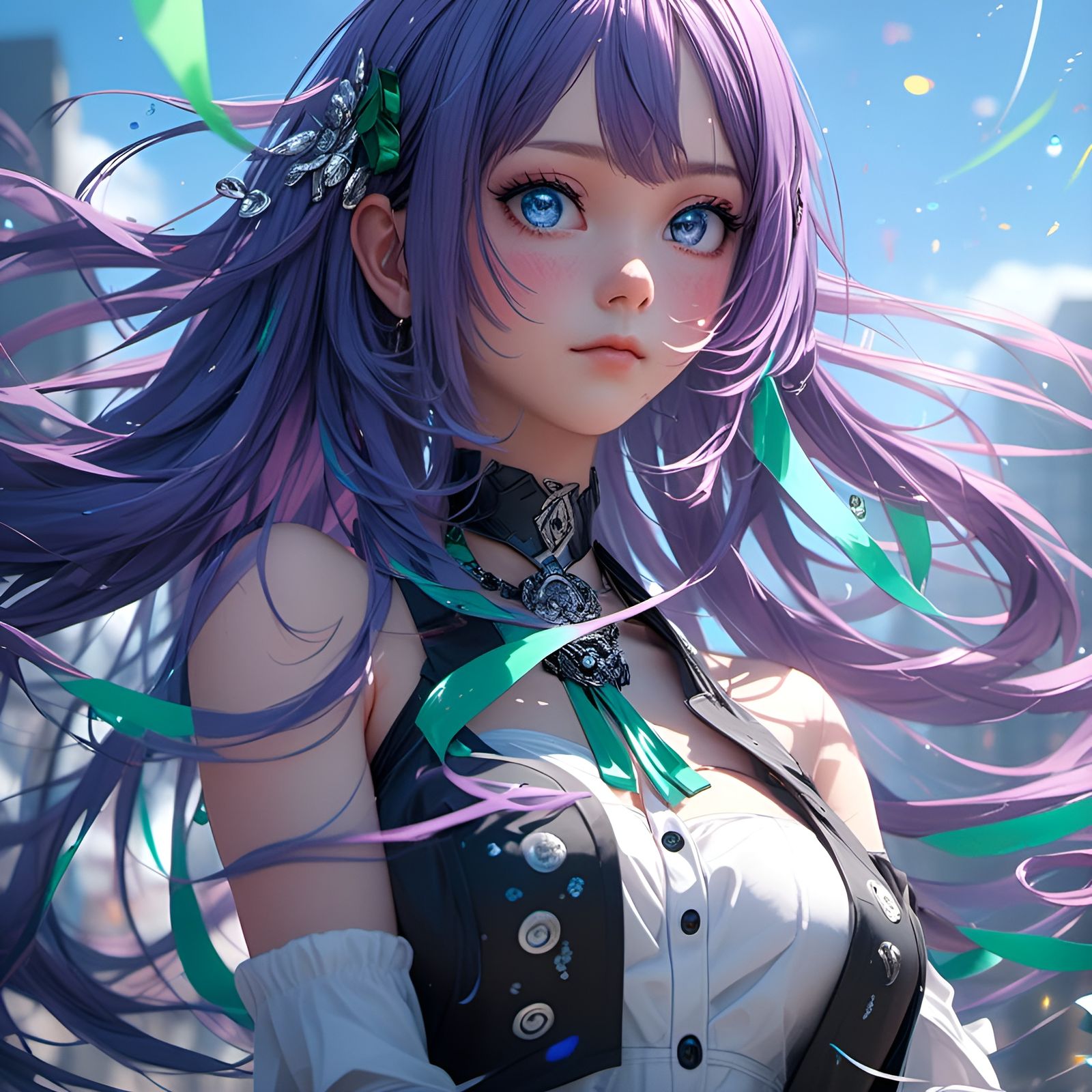 Green-violet element of wind 4🍃