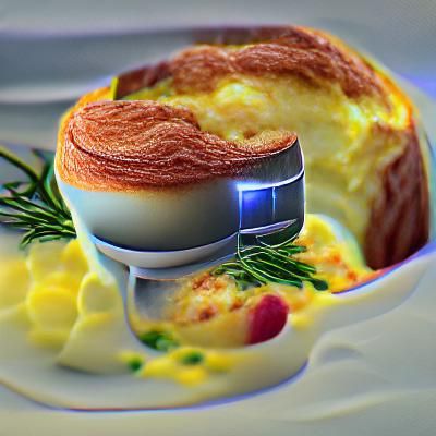 Fluffy Golden Egg Soufflé, Gourmet Baking
