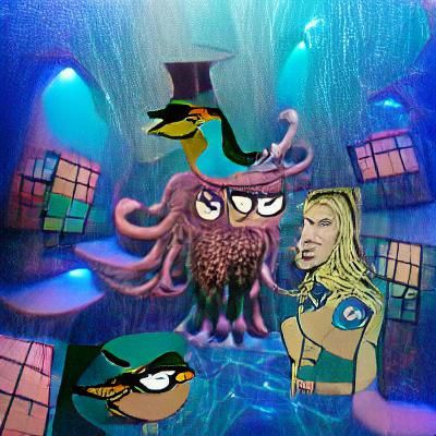 Octopus Detective Helga in Atlantean Discotheque