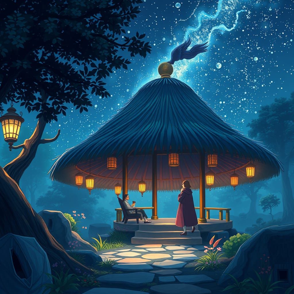 Surreal Anime Concept Art of Wishes in Vibrant Colors