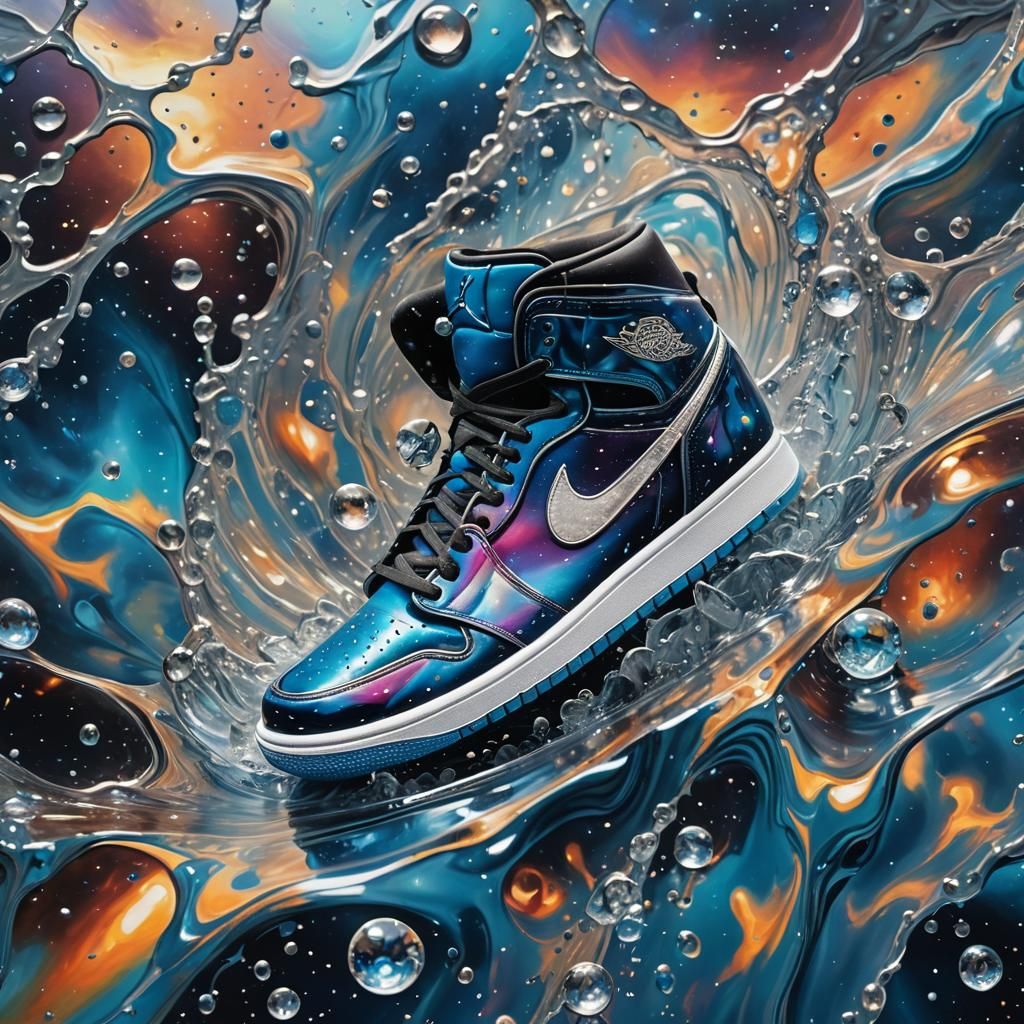Galaxy Diamond Air Jordan One Melting in Space