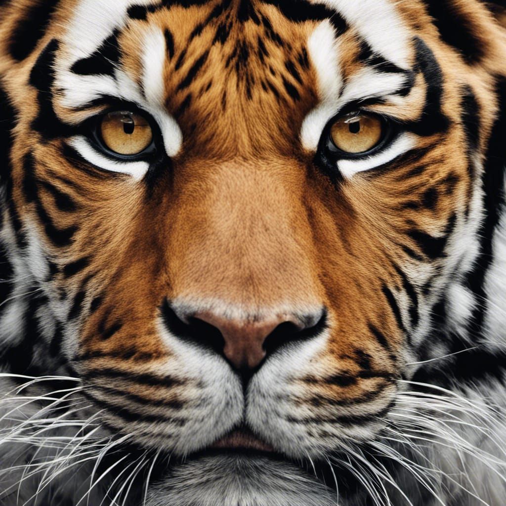Tiger Portrait in Professional Photography Style