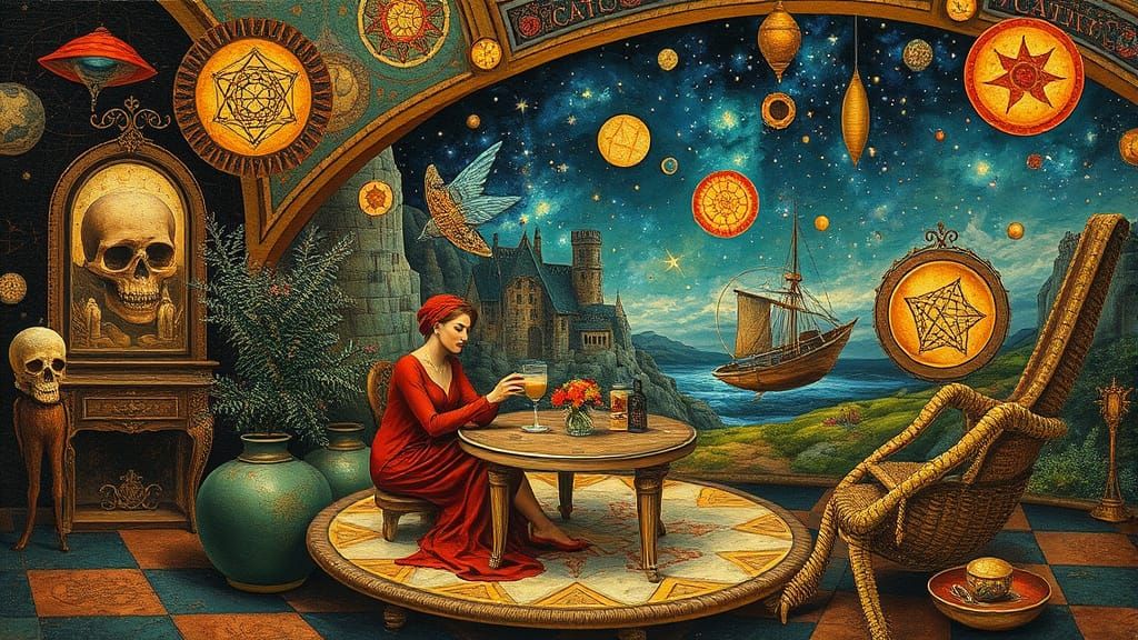 Psychedelic Utopia: Sacred Geometry in Bosch Style