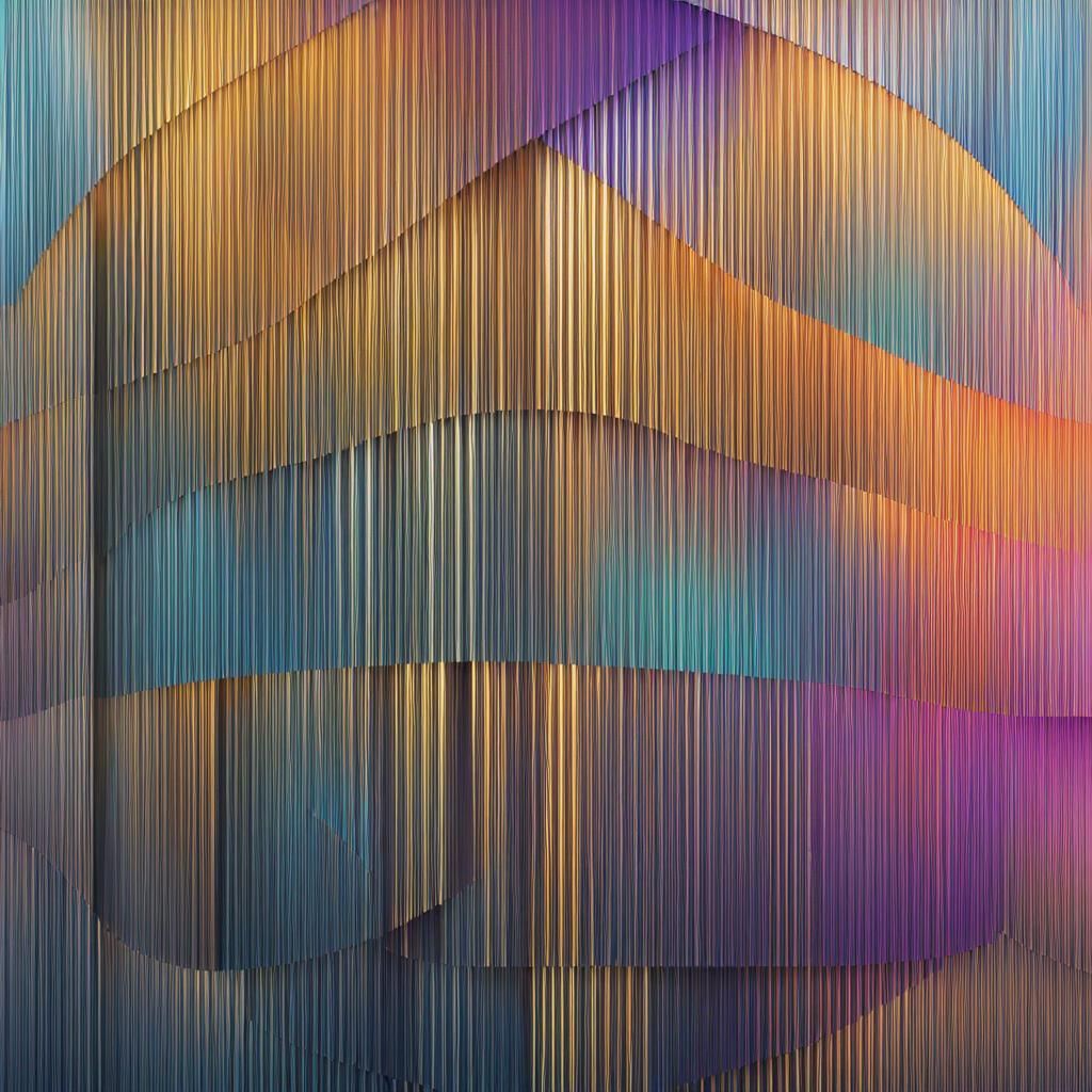 Geometric Circle with Locus Lines in 3D Rendering