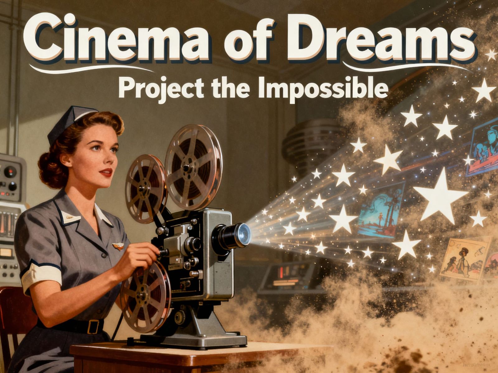 Retro Film Poster: Cinema of Dreams