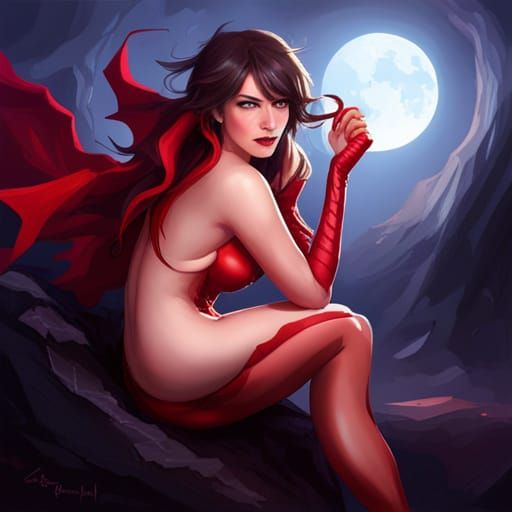 Devil Girl Illustration