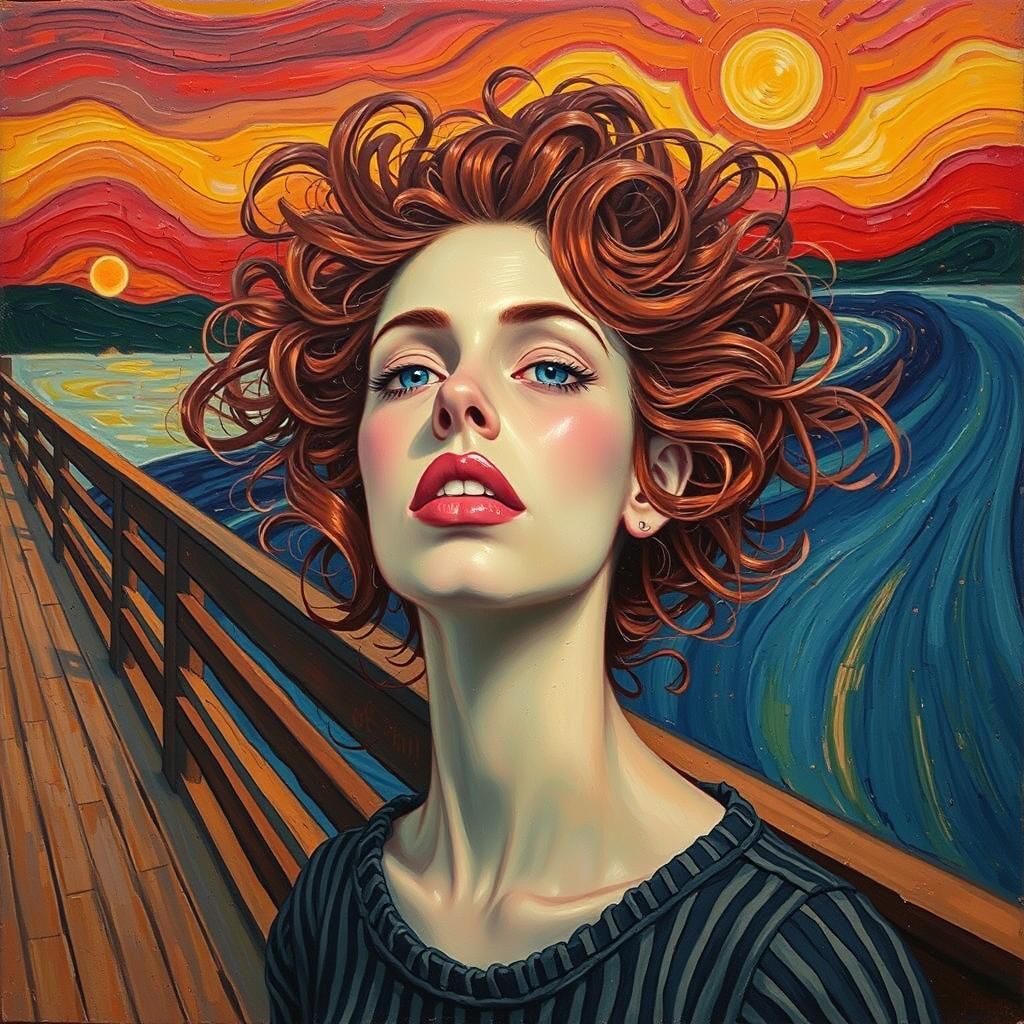 Emotive Expressionist Art of Inner Turmoil