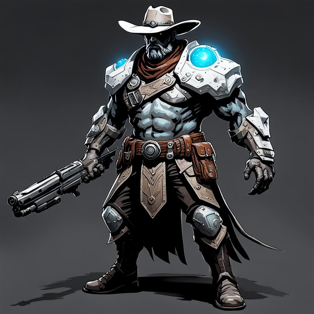 Futuristic Cowboy Goliath: A Sci-Fi D&D Character