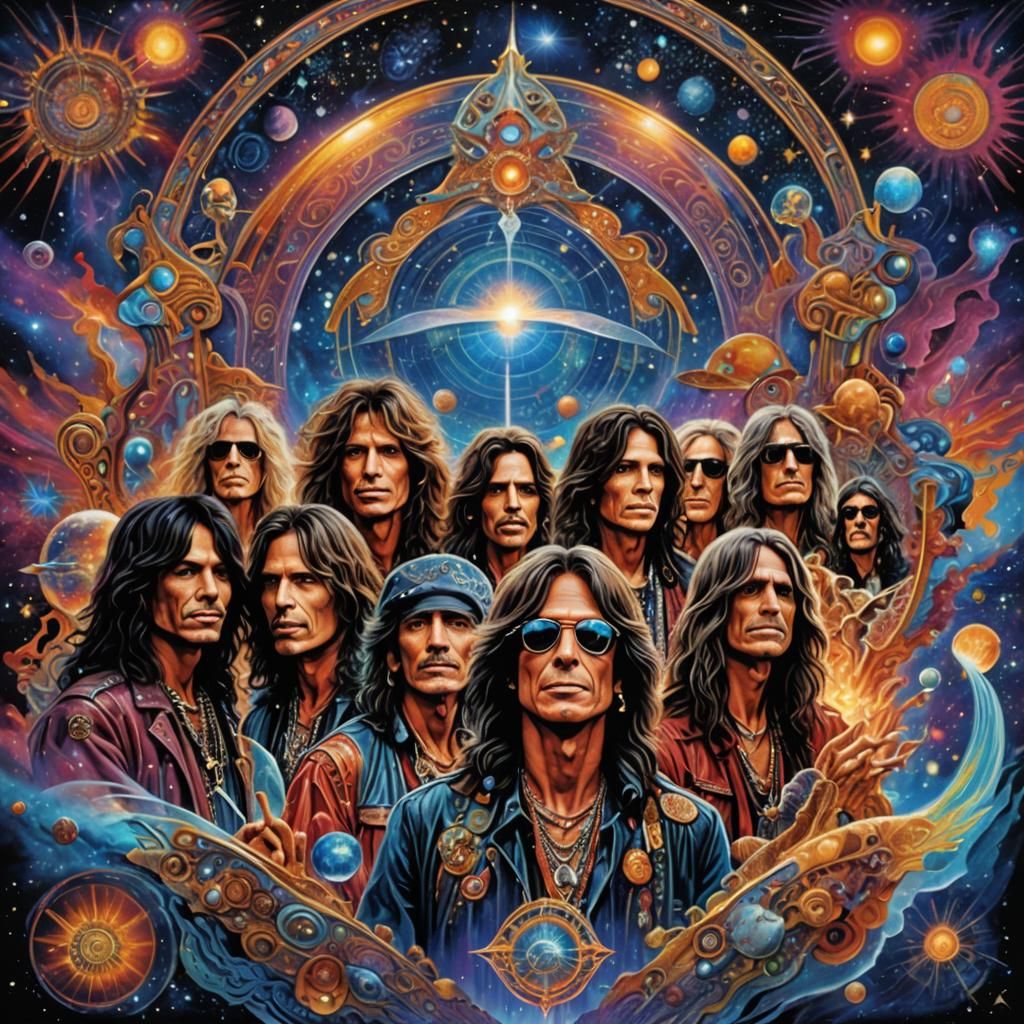 AeroSmith in Holographic Astral Cosmic Illustration
