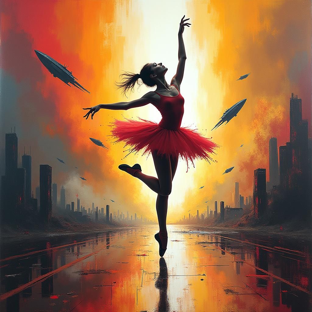 Ballet Dancer in Apocalyptic Alien Invasion